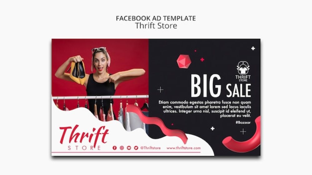 舊貨店廣告模板設(shè)計(jì) 傳遞價(jià)值與情懷的巧妙結(jié)合